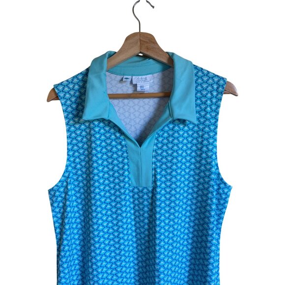 Sigrid Olsen Golf Tennis Athletic Dress Light Blue Polo Sz XL Pickleball - Picture 3 of 6